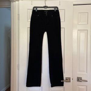 White House Black Market black corduroy boot leg pants